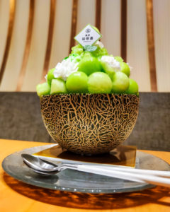 銀座福禄壽さんのまるごとメロンのかき氷