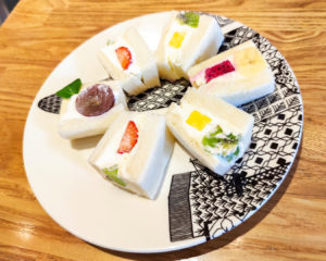 ペリカンカフェさんのフルーツサンド