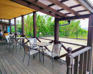 木更津のカフェ、びいどろ茶房さんのテラス席