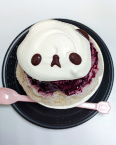 サカノウエカフェさんのパンダかき氷