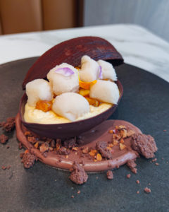 自由が丘のカフェ、カフェベルアメールさんのフローラルカカオ