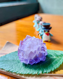 北鎌倉のカフェ、御菓子司こまきさんの御菓子抹茶を狙うぺっこり探検隊