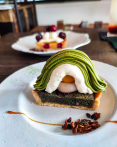 祐天寺のカフェ、トルスさんの抹茶とよもぎのモンブランタルト